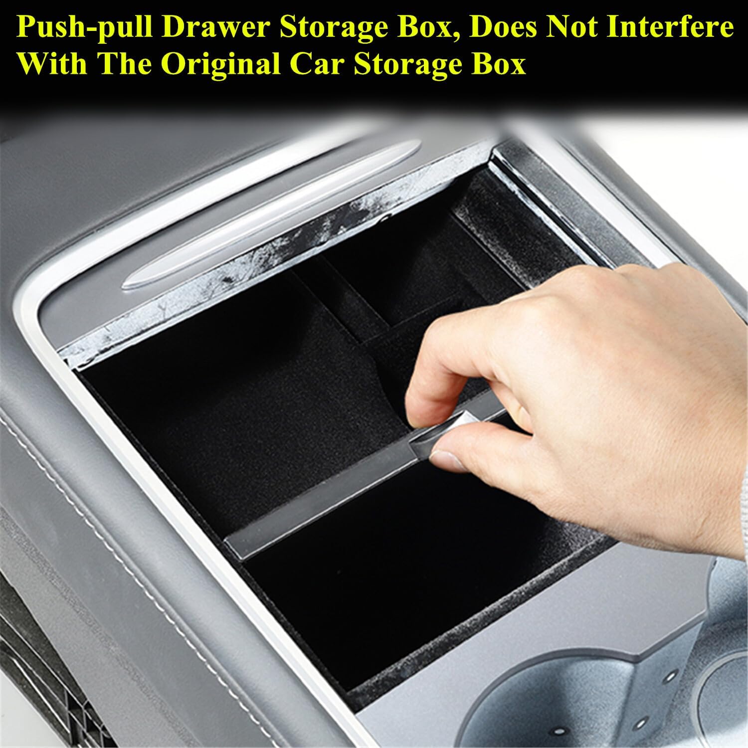 ya 8 8.24 baidi Car Storage Box For 2021-2023 for Tesla Model 3/Y Center Console Organizer Tray