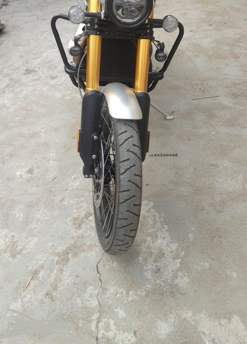 ya 13 9.15 baidi Engine Guard Crash Bar Lower Bumper for Triumph Sc for Ram bler 1200XE/XC Black