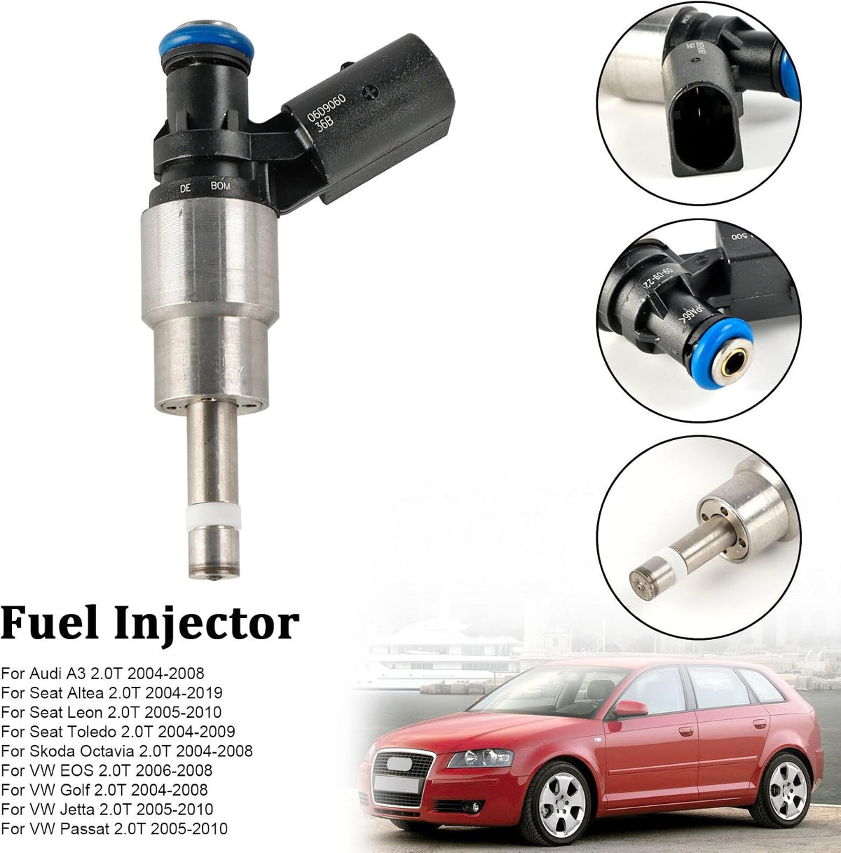 ya 14 9.20 zhengce 1PCS Fuel Injector 0261500011 for Audi A4 Avant 8E5 2.0 FSI 02-04 06D90603-1