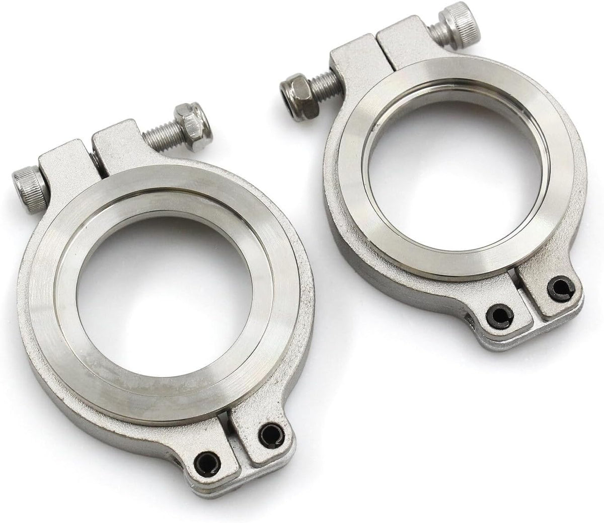 ya 4 8.14 Universal 38mm External Wastegate V-Band Flanged Turbo 22PSI for MANifold Silver