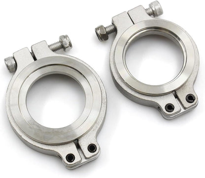 ya 4 8.14 Universal 38mm External Wastegate V-Band Flanged Turbo 22PSI for MANifold Silver