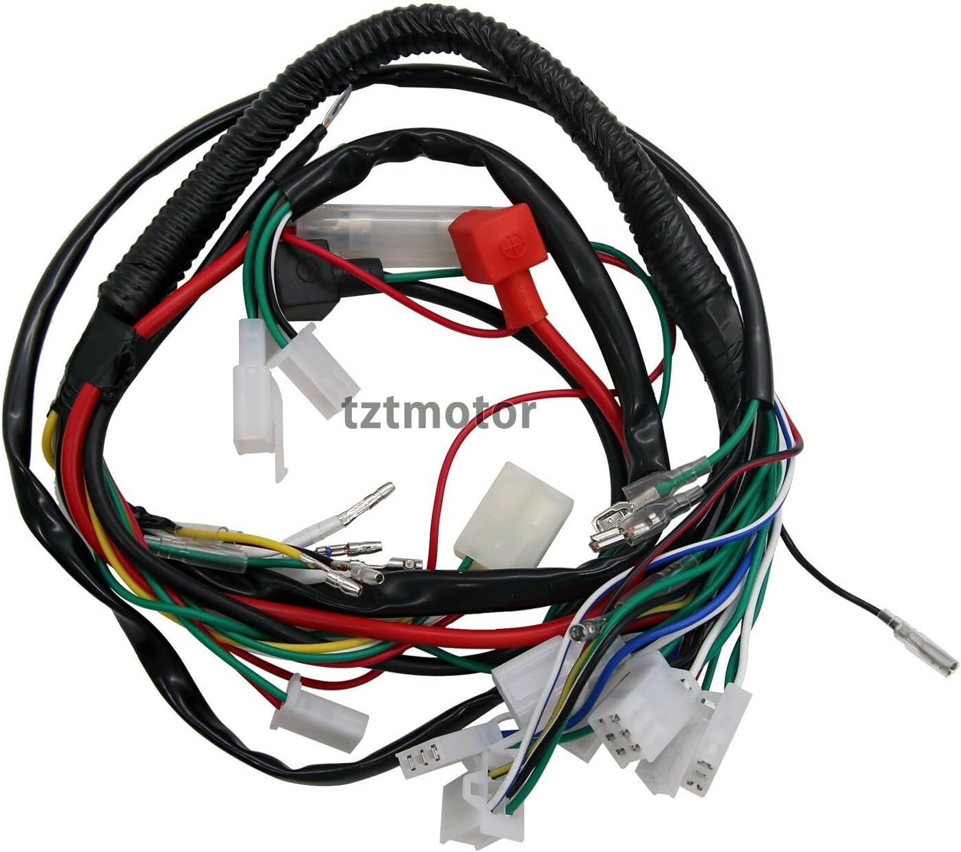 ya 5 8.10 Set of ATV Wiring Harness QUAD Dune Buggy CDI Electric Start for 50 70 90 110CC