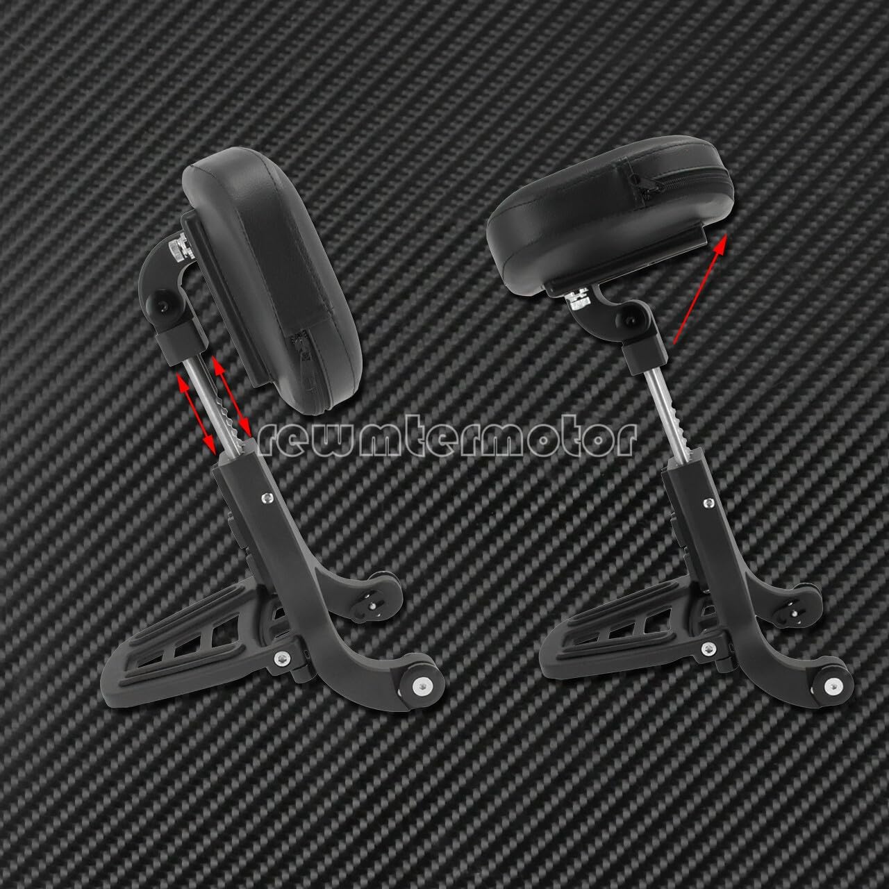 ya 6 8.24 baidi Adjustable Driver & Passenger Backrest Mounting Kit Fit for Harley Touring 14-20