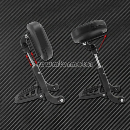 ya 6 8.24 baidi Adjustable Driver & Passenger Backrest Mounting Kit Fit for Harley Touring 14-20