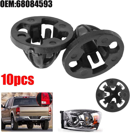 ya 13 9.15 baidi 10 Pcs,For for Dodge- for Ram 07-13 1500/2500/3500,Tail Light Grommet-Retainer Mount Clip
