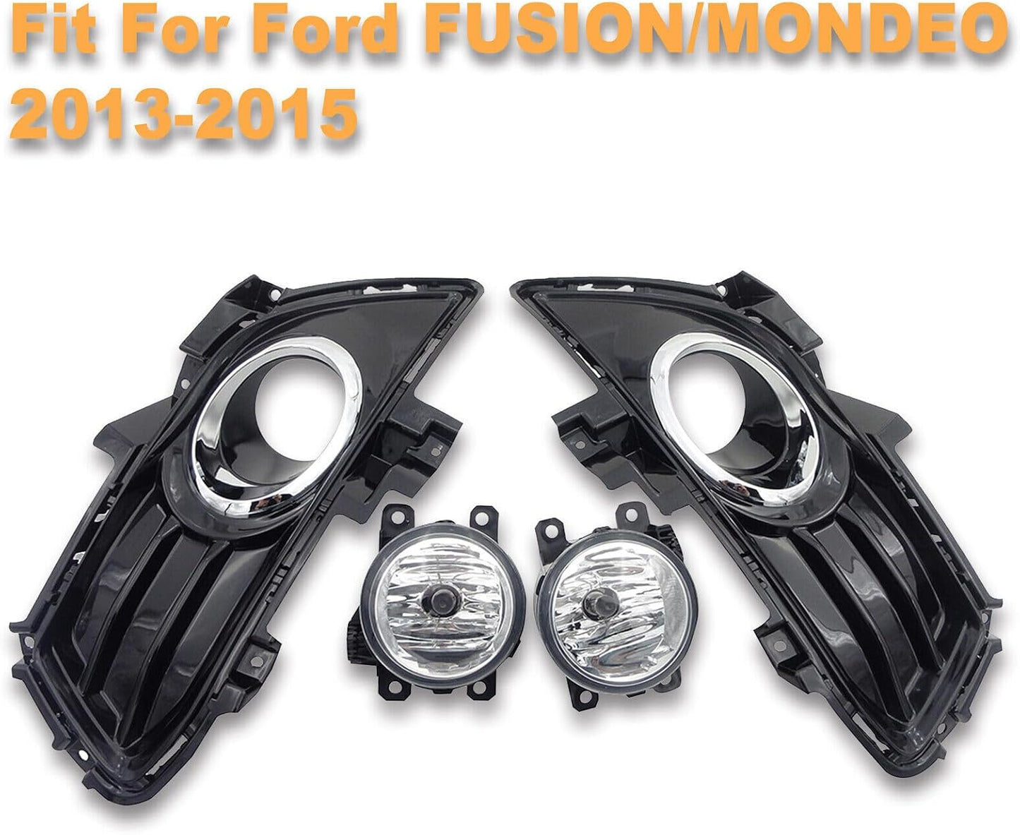 ya 7 8.24 baidi BUMPER CLEAR FOG LIGHT DRIVING LAMP W/COVER Fit for Ford Fusion/Mondeo 2013-2016