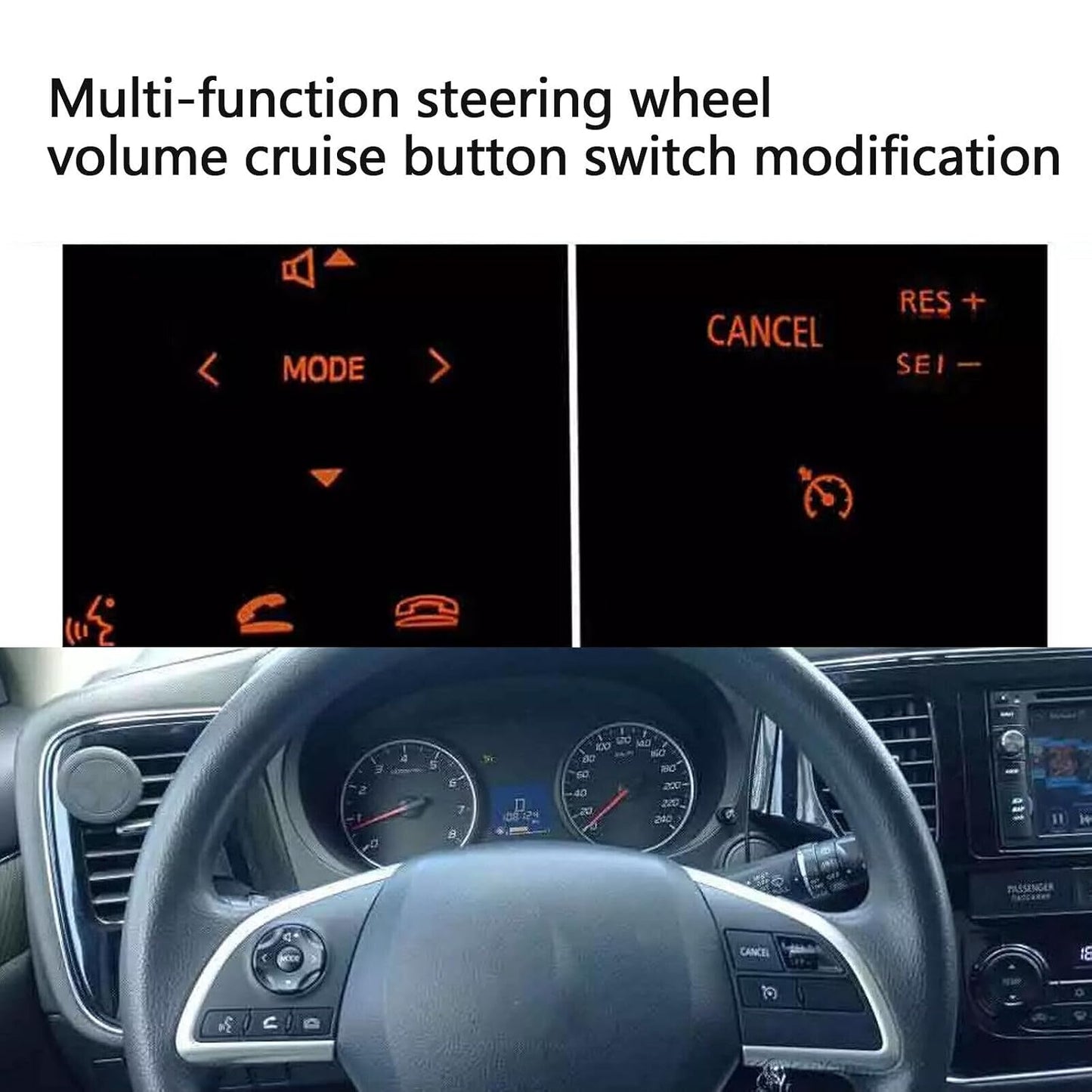 ya 6 8.24 baidi Steering Wheel Cruise Control Switch fit for Mitsubishi Mirage ASX Outlander at