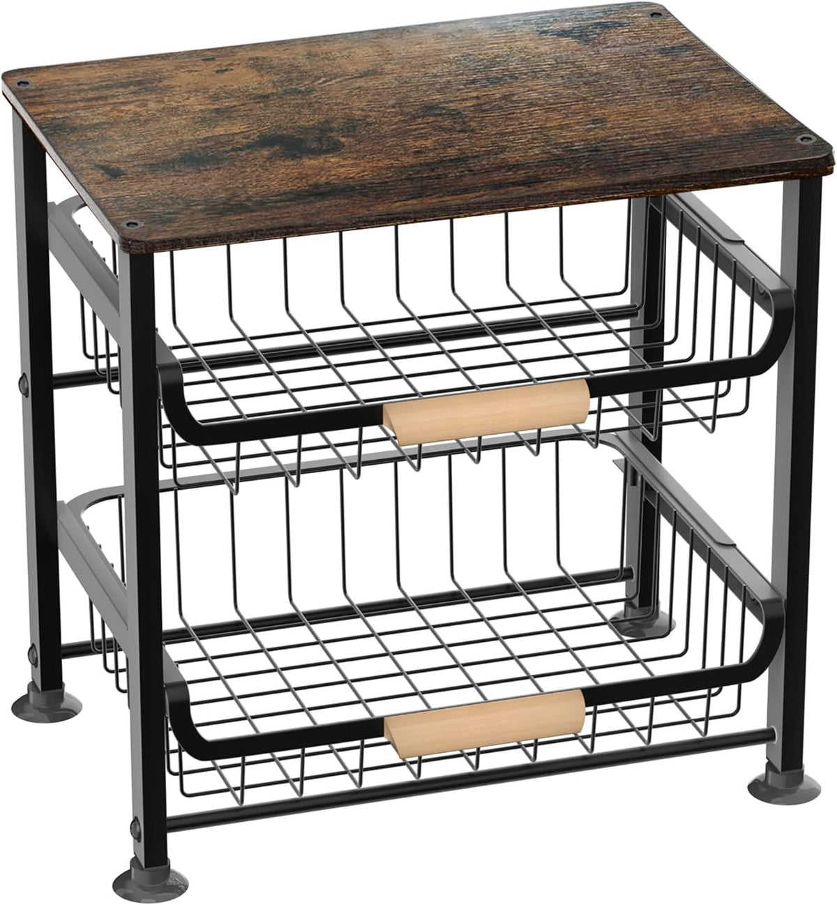 ya 26 10.21 baidi Fruit Stora Basket with Tabletop Organizer, Stora Boxes and Organizers