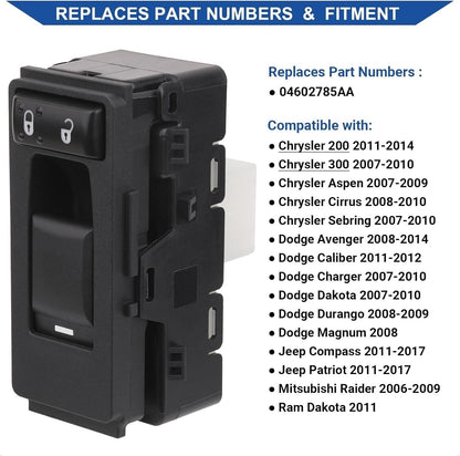 ya 8 8.24 baidi Power Window Switch Front Right Passenger Side for Chrysler for Dodge for Jeep 4602785AD 