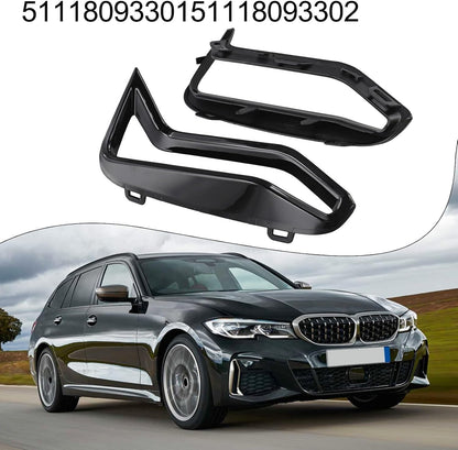 ya 4 8.10 A Pair of Black Decorations on the Front Bumper Side grilles are Suitable for BMW 3 'and G20 G21 M340i