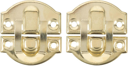 ya 26 10.21 baidi 2Set Retro Toggle Hasp Latch, Billed Iron Latch (27x28mm, Gold)-2