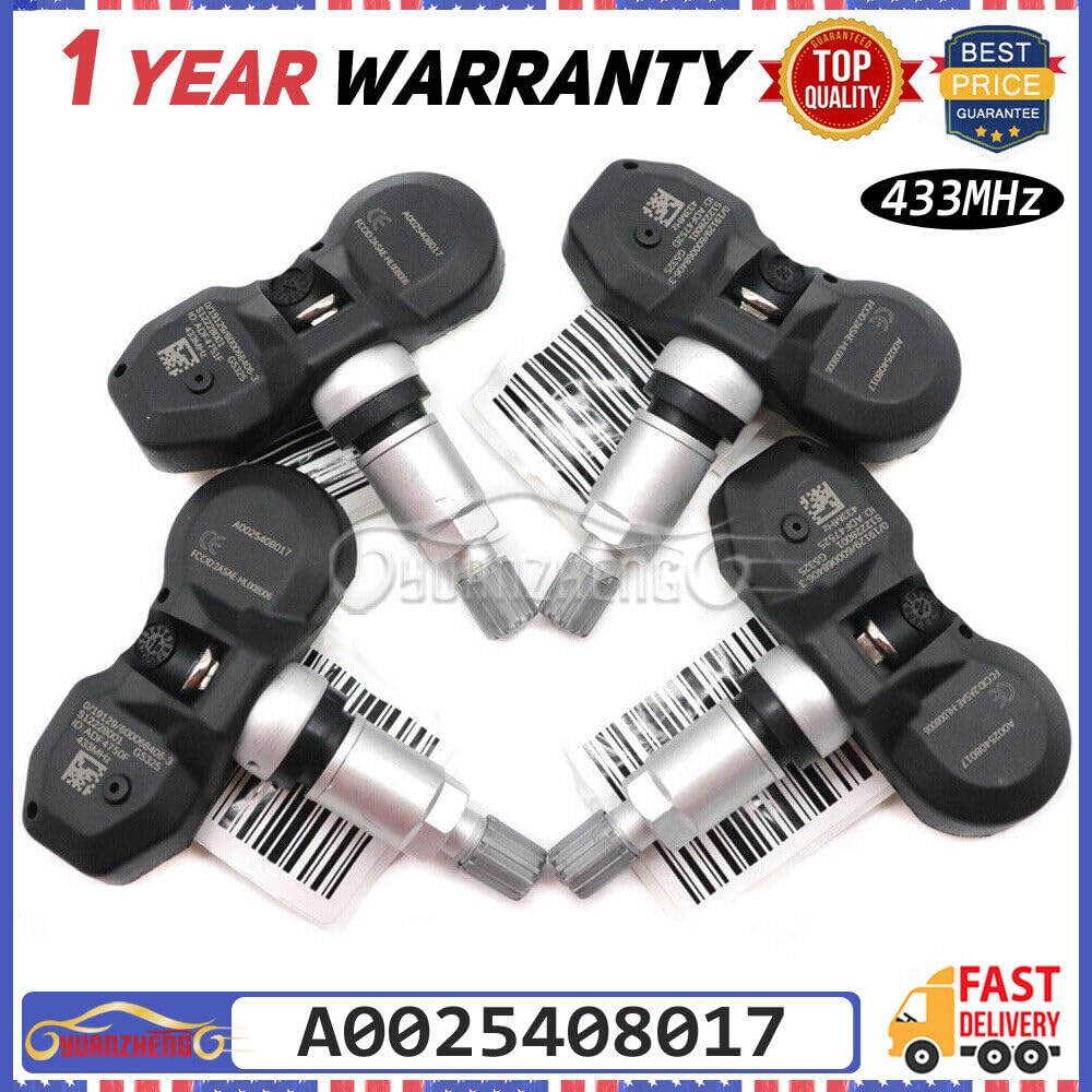 ya 4 8.8 Suitable for Mercedes-Benz 433MHz A0025408017 TPMS tire Pressure Monitoring Sensor 4PCS