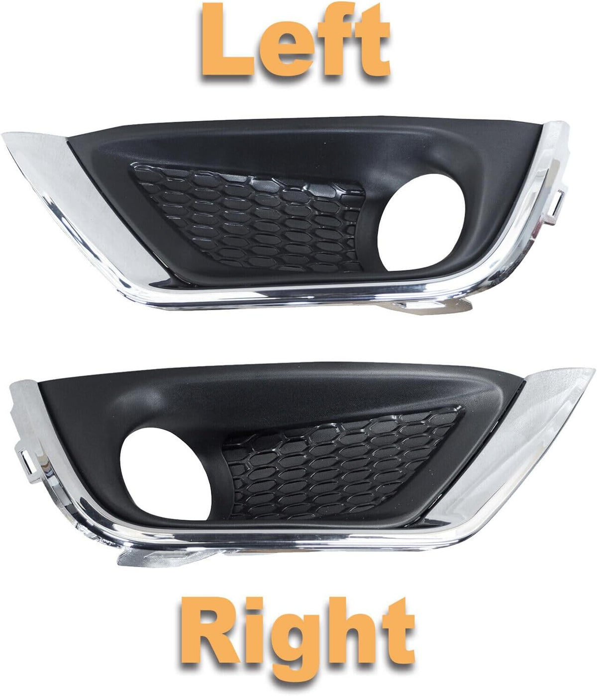 ya 13 9.15 baidi Front bumper fog lamp cover frame chrome decoration one pair for Jeep Compa