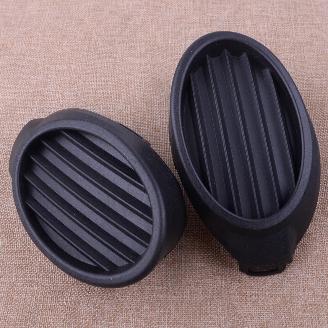ya 4 8.10 2 Pack Anti-collision Fog Light Vent Cover Grille Bezel Fits for Ford Focus 2012-2014 Black 