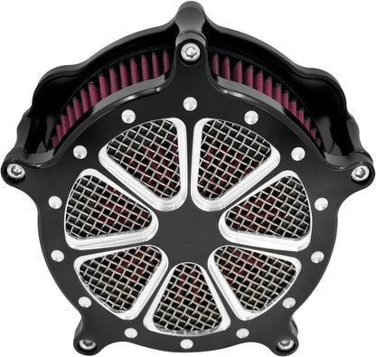 ya 5 8.10 Black Air Cleaner Filter Red Intake for Harley Sportster 883 1200 48 72 04-2022
