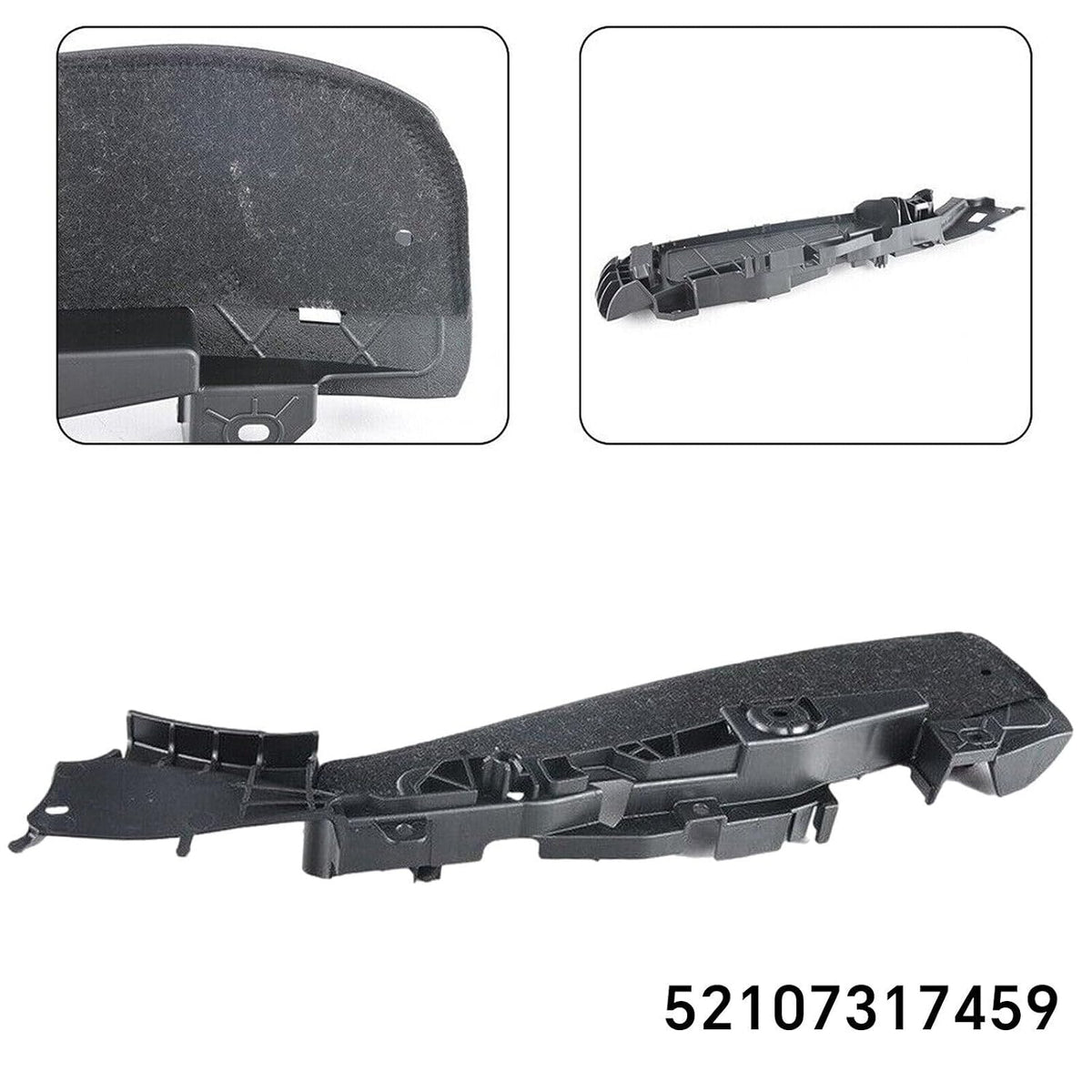 ya 9 10.24 1PC Left Support for SEAT ing Track Rail Cover for BMW 5 7 Series 521073174
