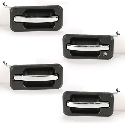 ya 10 9.16 baidi Exterior Door Handle for 2003-2009 Hummer H2 4Pcs Set Front & Rear