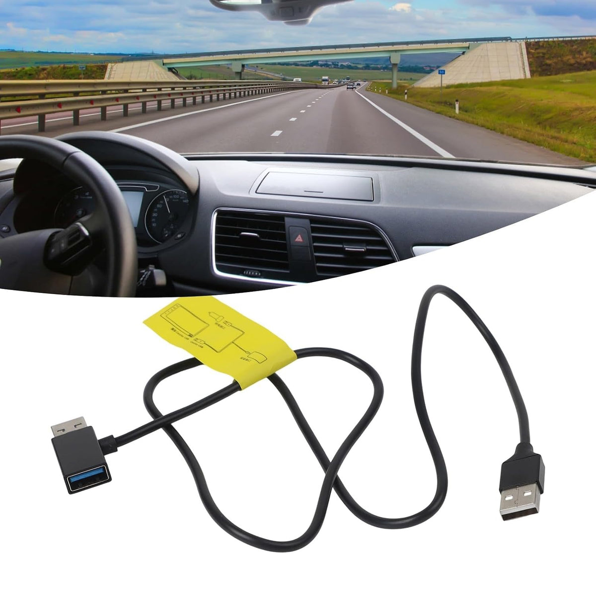 ya 23 10.7 baidi USB Connection Harness for Android Auto and for Carplay Vehicle Power Supply