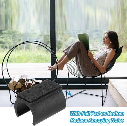 ya 26 10.21 baidi 16pcs U Chair Leg Caps, 25mm U Shaped Chair Leg Floor Protector Tangle, Black