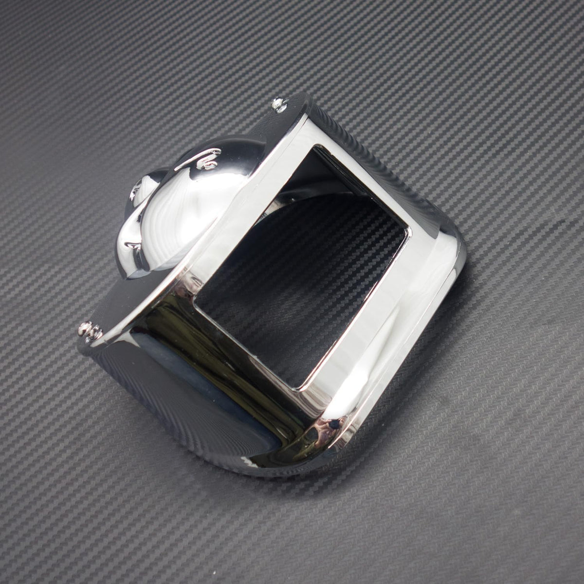 ya 6 8.14 Motorcycle Chrome Skull Tail Light Collar Cover for Harley Touring FLHRC FLHTC