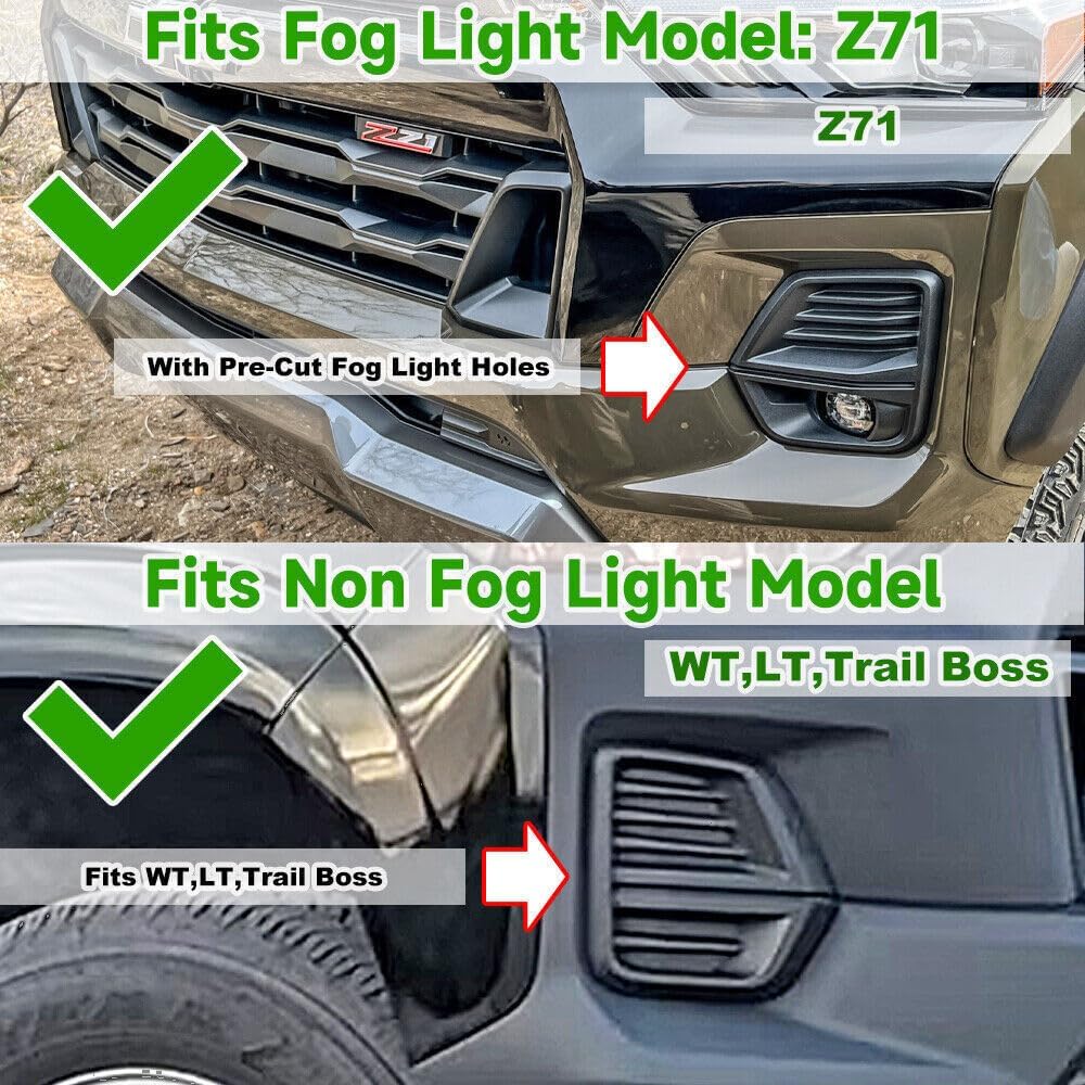 ya 2 8.15 Daytime running light LED fog strip turn signal for Chevrolet Colorado 2023-2024