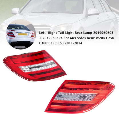 ya 10 9.16 zhengce L+R Tail Light 2049060603/4 For W204 C250 C300 C350 C63 2011-14 #1