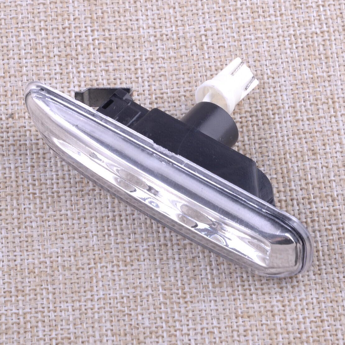 ya 4 8.24 baidi 1 pair of clear lens LED side marker lights fit for BMW E46 4DR and 2DR coupe @