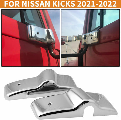 ya 11 9.14 baidi2pcs L+R Side Chrome Door Mirror Cover Bracket for Freightliner Columbia Century