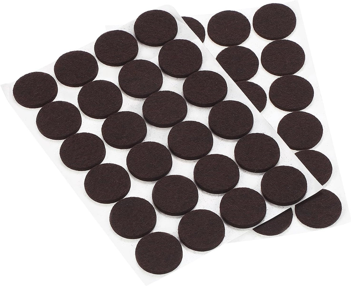 ya 26 10.21 baidi 1 Self Adhesive Felt Furniture Pads, 48Pcs Round Felt Pads, Brown