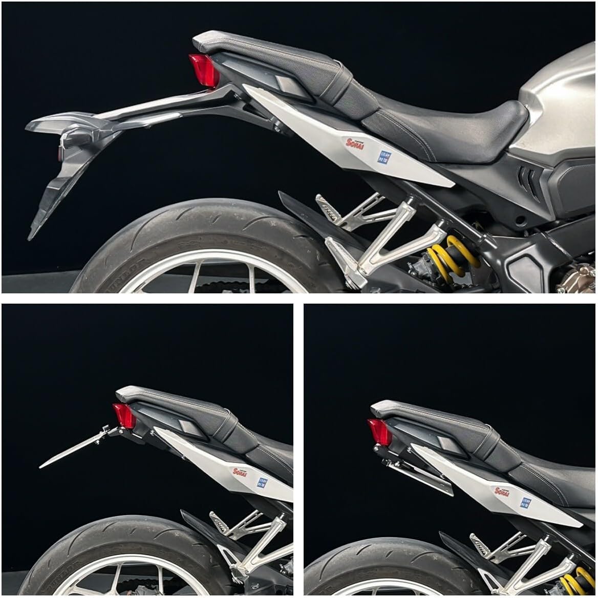 ya 13 9.15 baidi for Honda CBR650R CB650R 2019 20 Foldable Fender Eliminator License Plate Light
