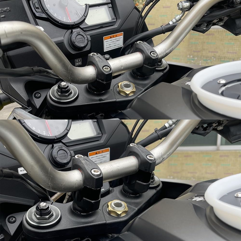 ya 13 9.15 baidi 28mm 1-1/8 Handlebar Riser Adapter 3/4Bar Clamp for Suzuki DL 1000 /XT V-Strom