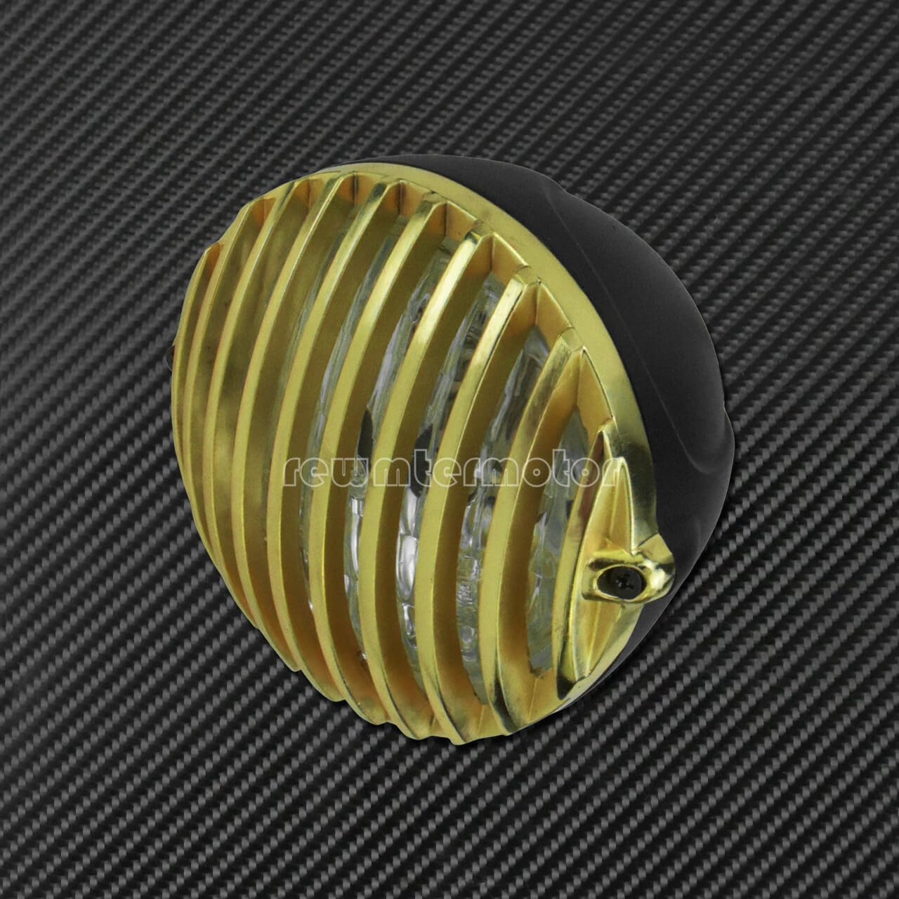 ya 6 8.24 baidi Front Motorcycle Headlight Gold Grill Cover Fit for Harley Cafe Racer Chopper