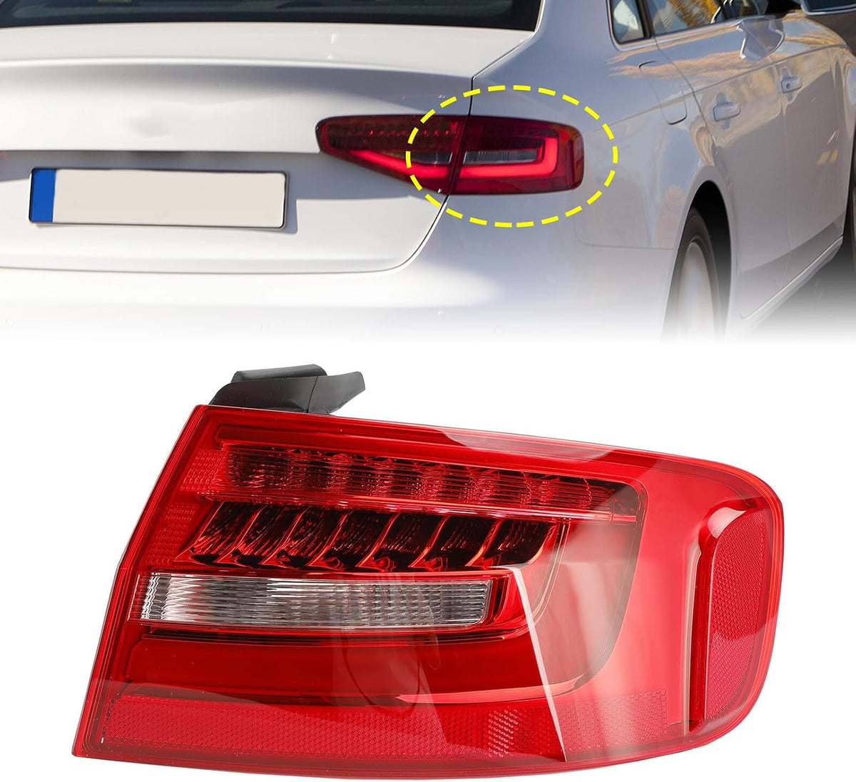 ya 10 9.16 zhengce Right Outer Rear Tail Light Lamp 8K5945096AC for Audi A4 B8.5PA 2013~16