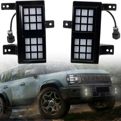 ya 4 8.8 For Jetour Traveller T2 2023-2024 DRL Daytime Running Light LED Fog Light 