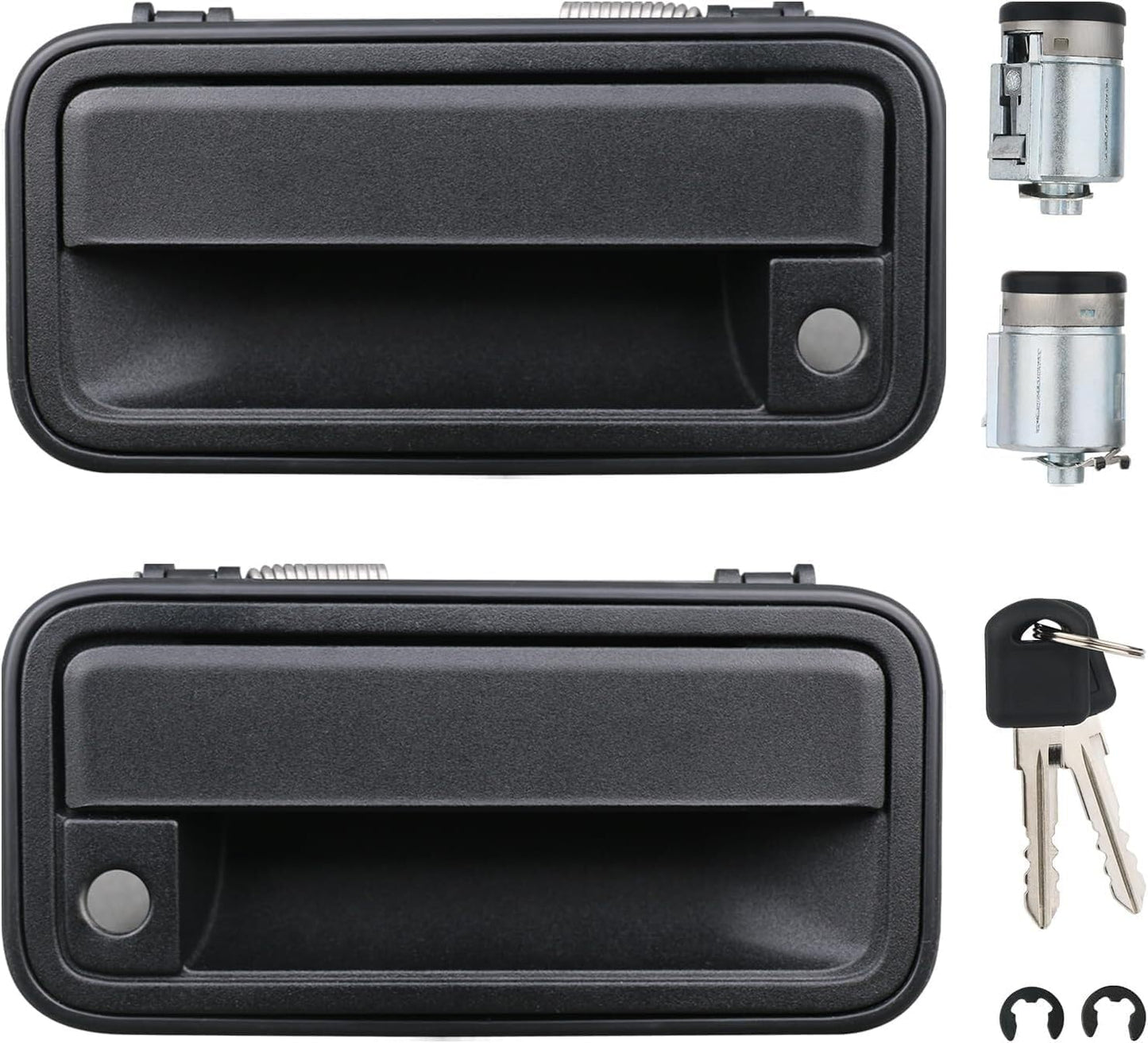 ya 2 8.15 Exterior Front Door Handle w/Lock Cylinder for Chevrolet 88-94 C1500 for GMC K1500