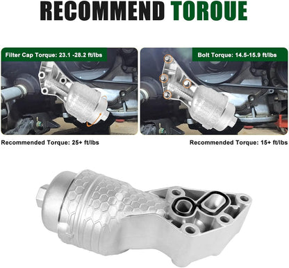 ya 4 8.8.2 Oil Filter Full Aluminum Housing kit for Kia Telluride 2020-2024 NO.26300-3LAA0