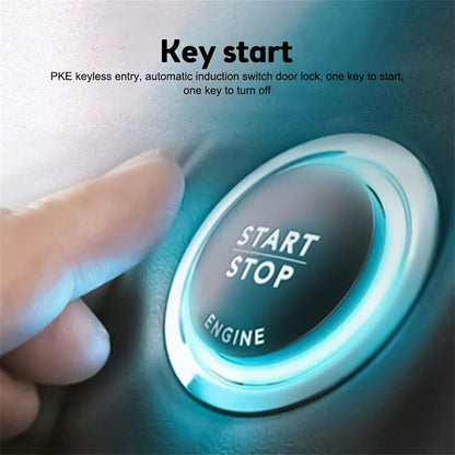 ya 4 8.8 Car keyless Engine Start Alarm System Button Enter app Remote Start Stop 