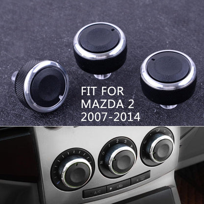 ya 6 8.24 baidi Get 3X Air Conditioner Switch Knob Heater Climate Control Button Dial Fits for Mazda 2 Demio
