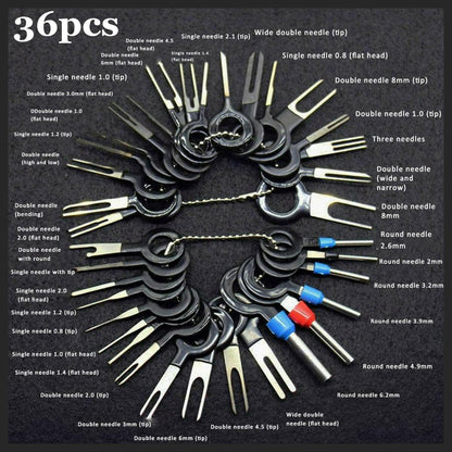 ya 6 8.24 baidi 36PC Motorcycle Wire Terminal Removal Tool Plug Connector Puller Extractor Kit