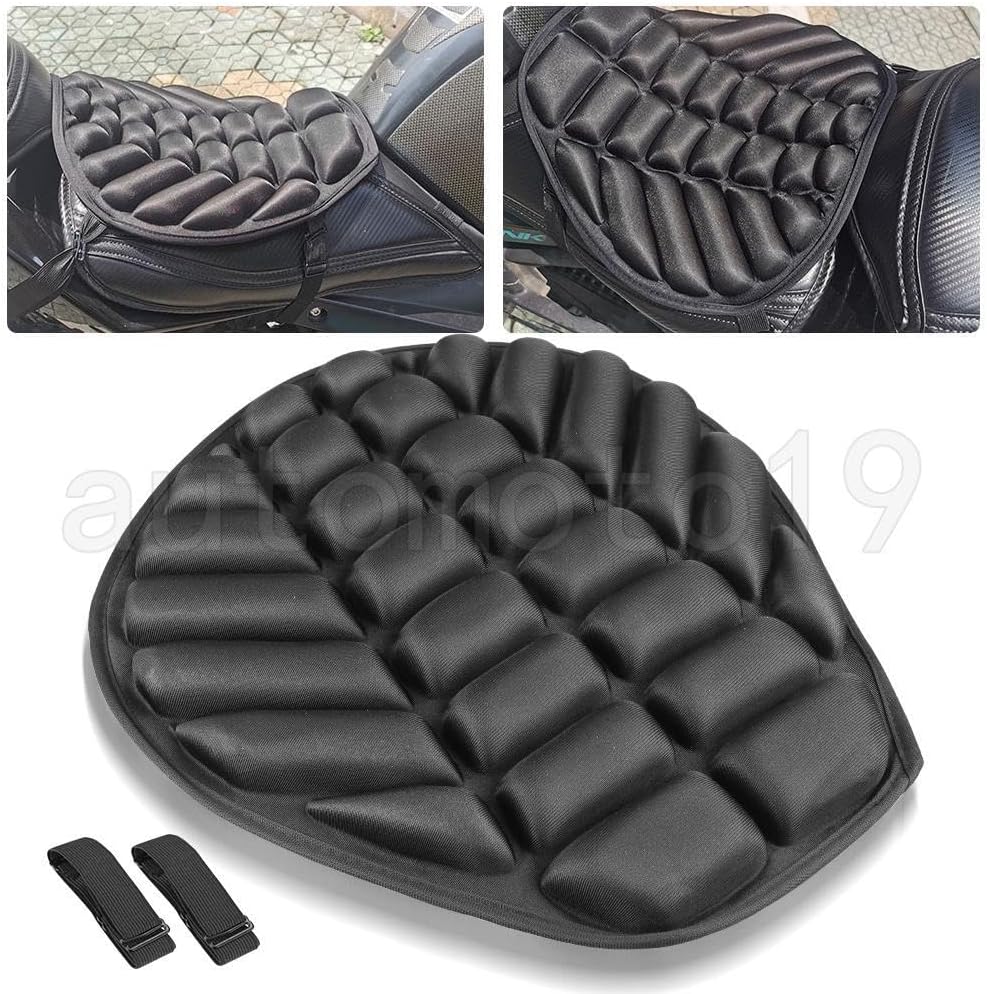 ya 4 8.8.2 Motorcycle Lycra for SEAT Cushion Cover 3D Comfort Gel Shockproof Mat Pad Universal