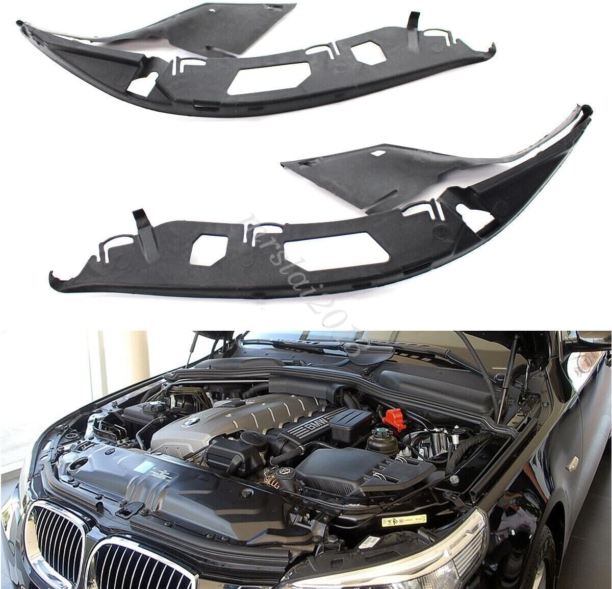ya 6 8.24 baidi Pair Headlight Headlamp Gaskets Sealing for BMW E60 E61 525xi 528i 530i 525i