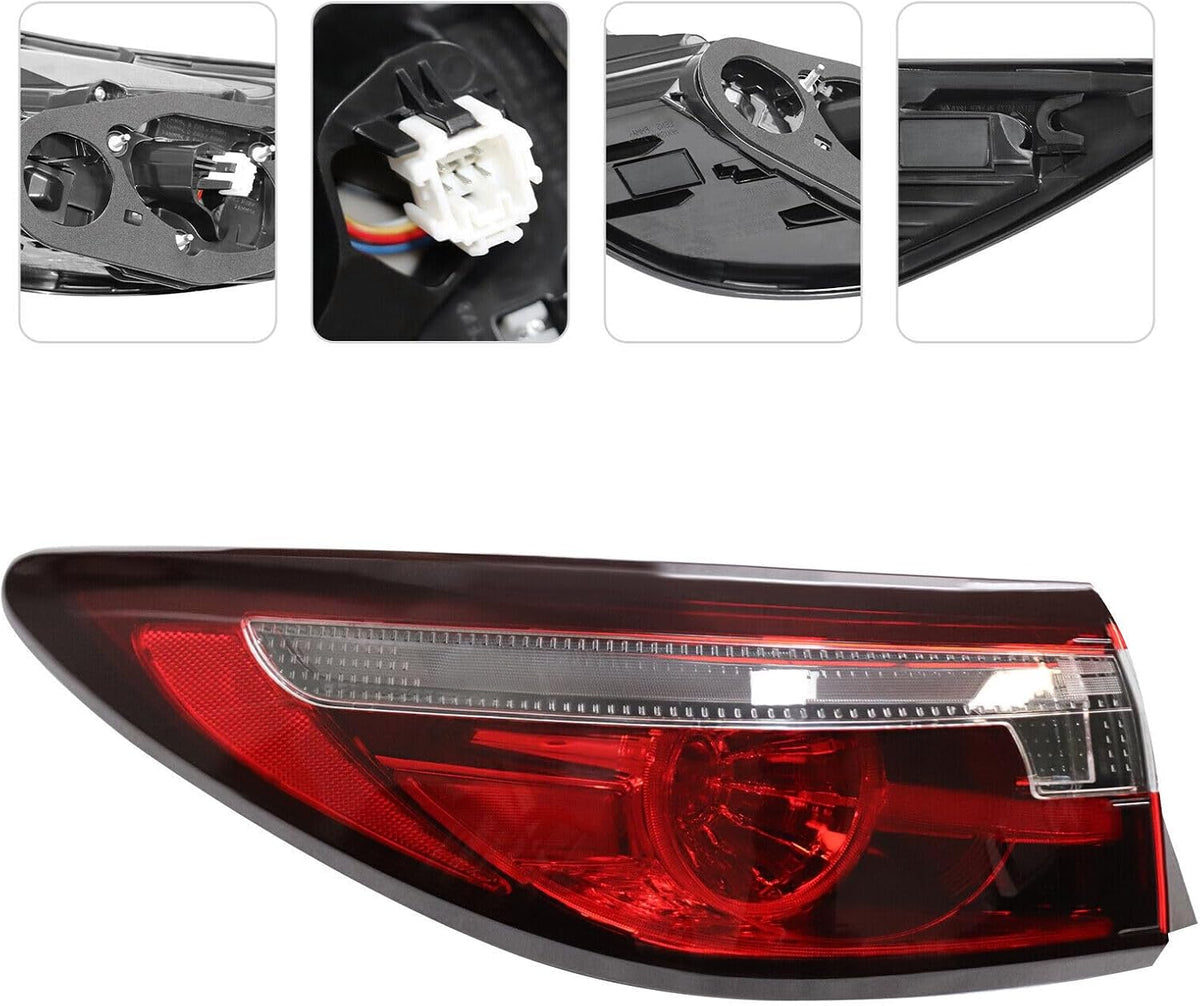 ya 9 10.24 Left Tail Light for Mazda 6 ATENZA 2018-2022 Driver Rear Brake Light LH New
