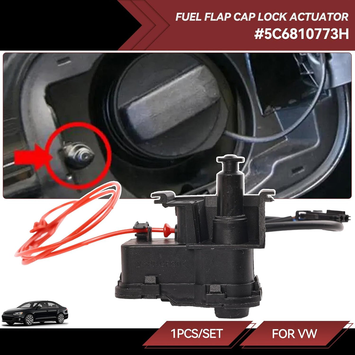 ya 11 9.14 baidiDE for VW for Golf 7 Actuator Central Locking Actuator Vehicle Fuel Filler Flap-