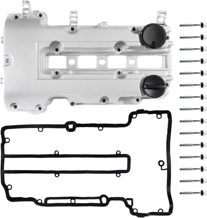 ya 11 9.14 baidiAluminum Valve Cover Upgrade Engine Set Kit w/Gaskets Bolts Fit for Chevy for Cruze