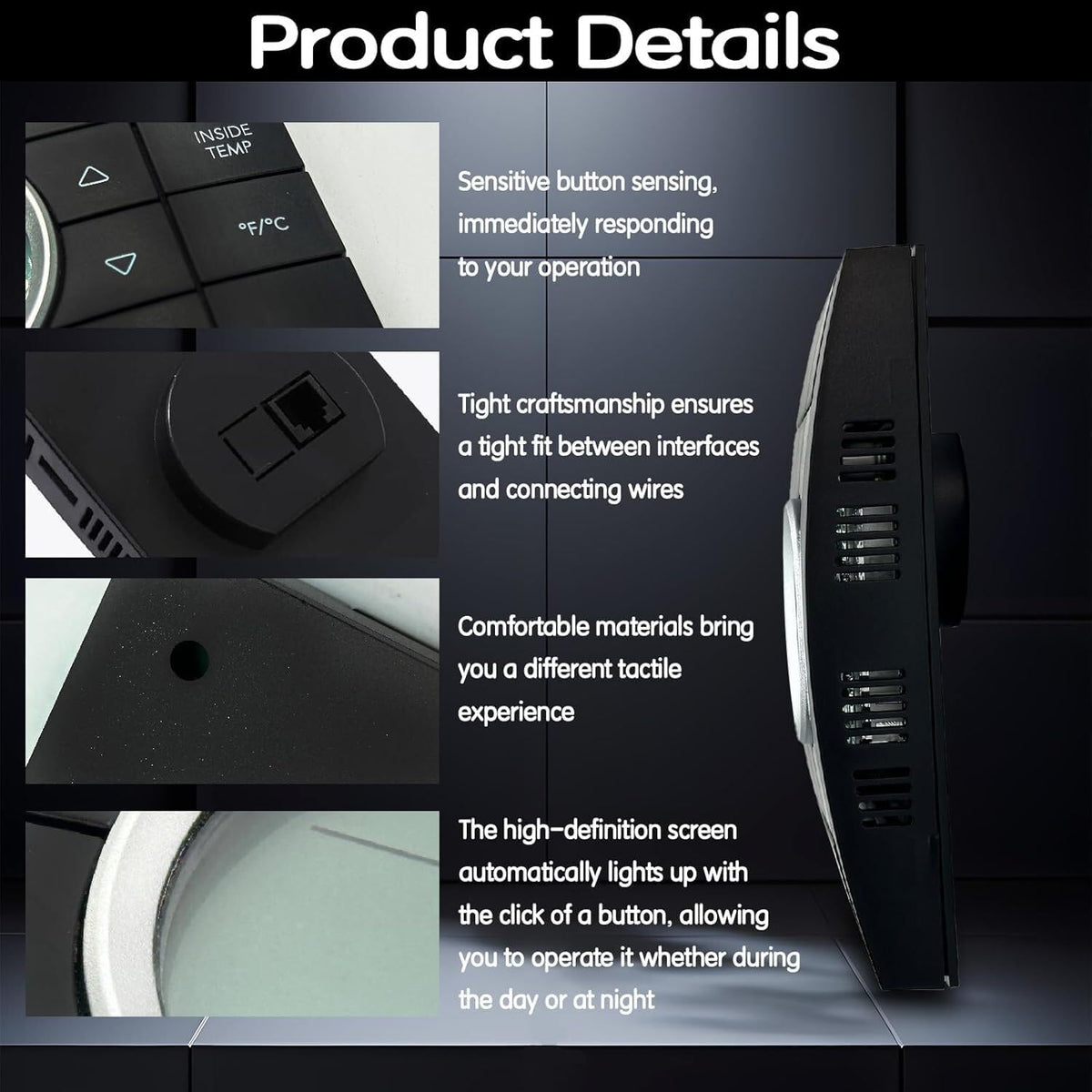 ya 10 9.16 baidi Black 10-Button? 3314082.000 RV Multi-Zone Comfort Control Center II Thermostat
