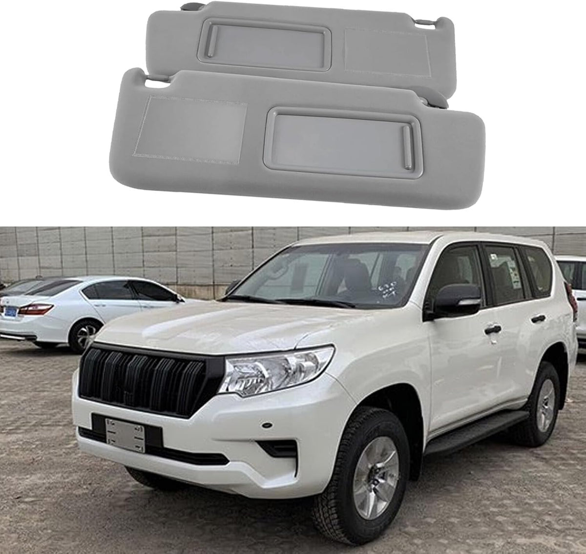 ya 10 9.16 baidi for Toyota for Land Cruiser Prado GRJ120 KDJ120 Left Sun Visor 74320-60850-B1 Ned3