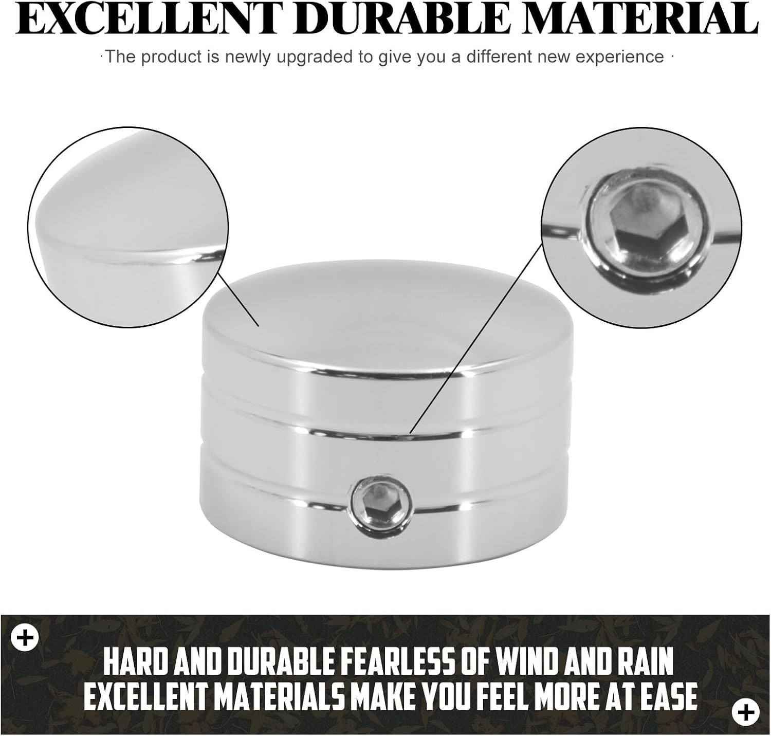 ya 7 8.24 baidi 4x Chrome Head Bolt Cover Fit for Harley Touring Sportster Softail Dyna Twin Cam