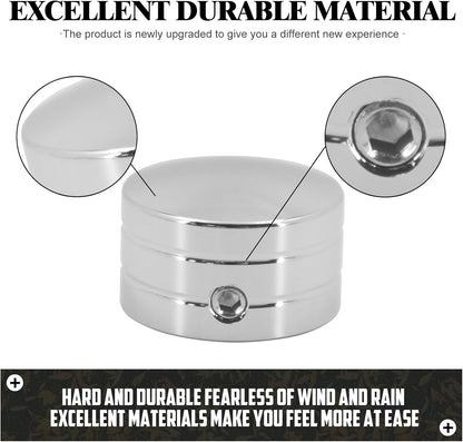 ya 7 8.24 baidi 4x Chrome Head Bolt Cover Fit for Harley Touring Sportster Softail Dyna Twin Cam