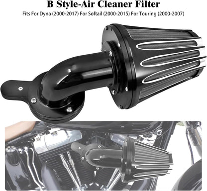 ya 5 8.10 Cone Air Cleaner Filter Gray Element for Harley Touring Road Electra Glide 00-07