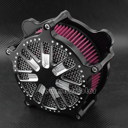 ya 5 8.10 Spray Style Air Filter Red Cleaner Intake Fit for Harley Softail Dyna 2000-2015